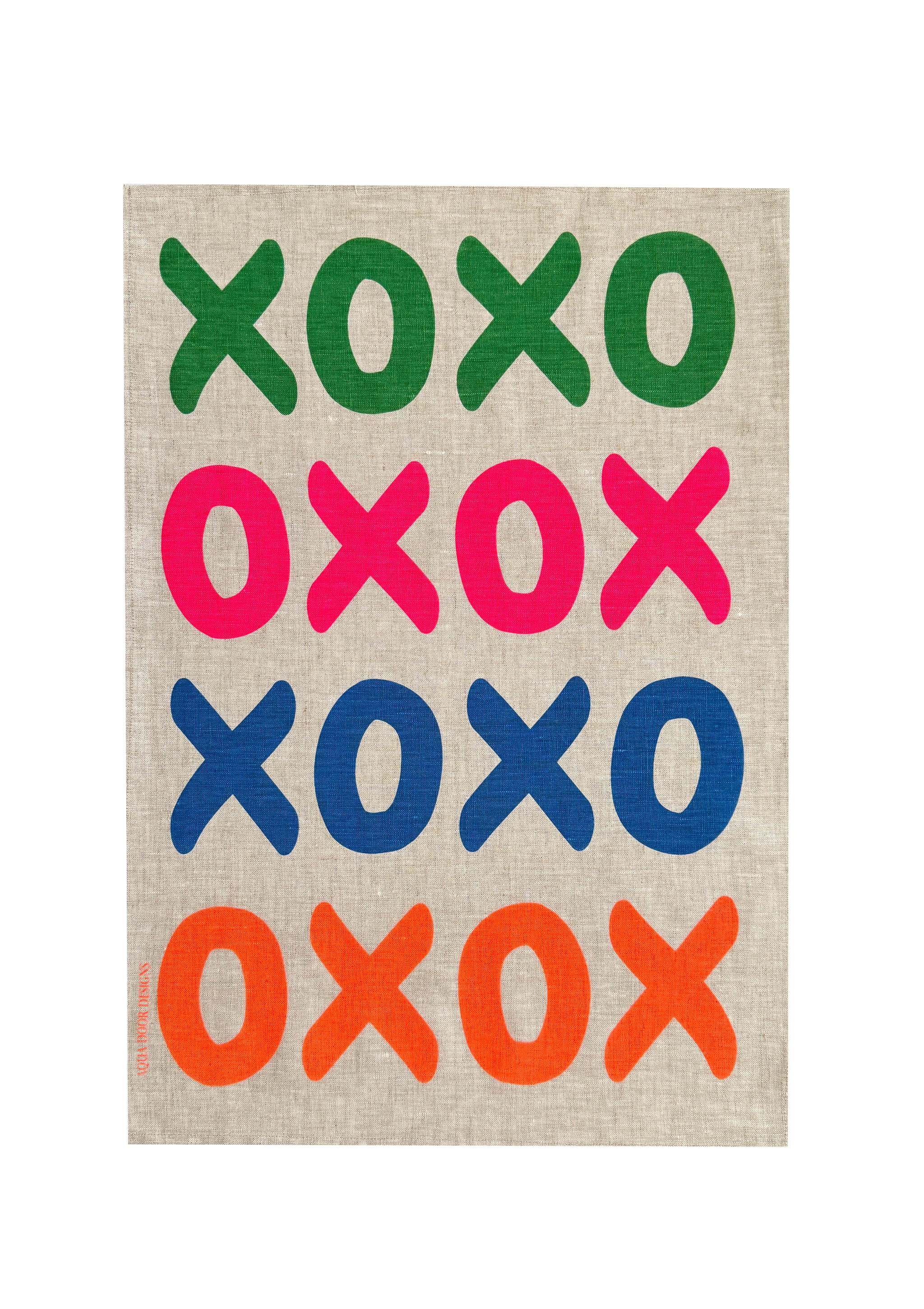 XOXO Tea Towel | Natural Linen