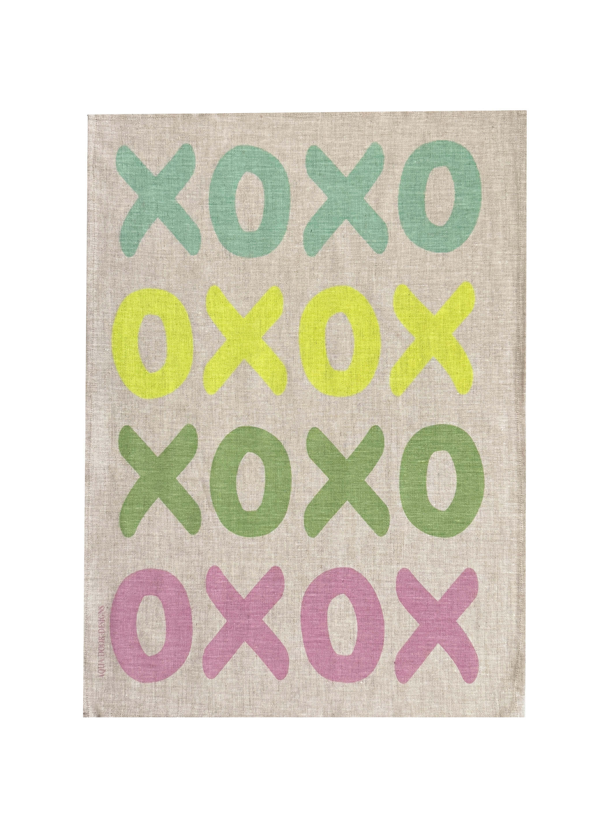 XOXO Tea Towel | Natural Linen