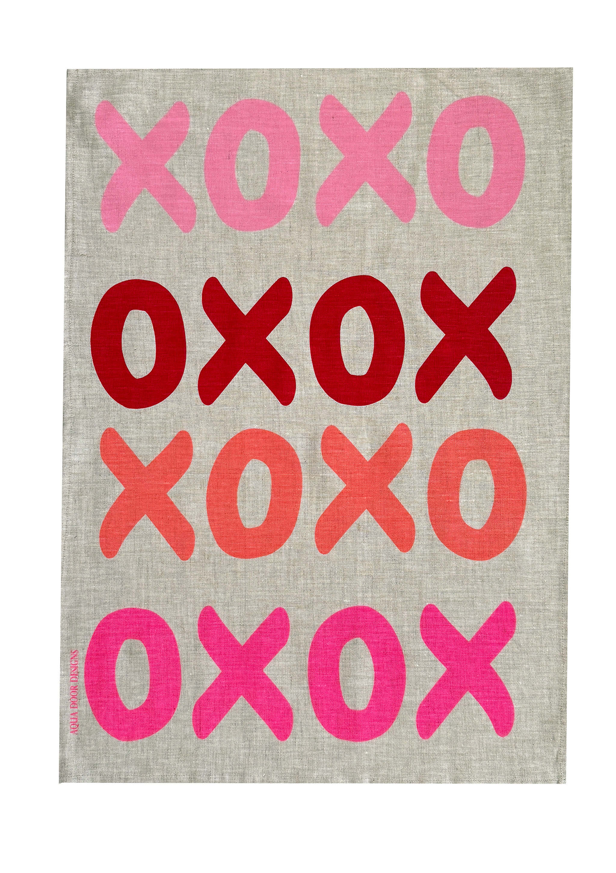 XOXO Tea Towel | Natural Linen