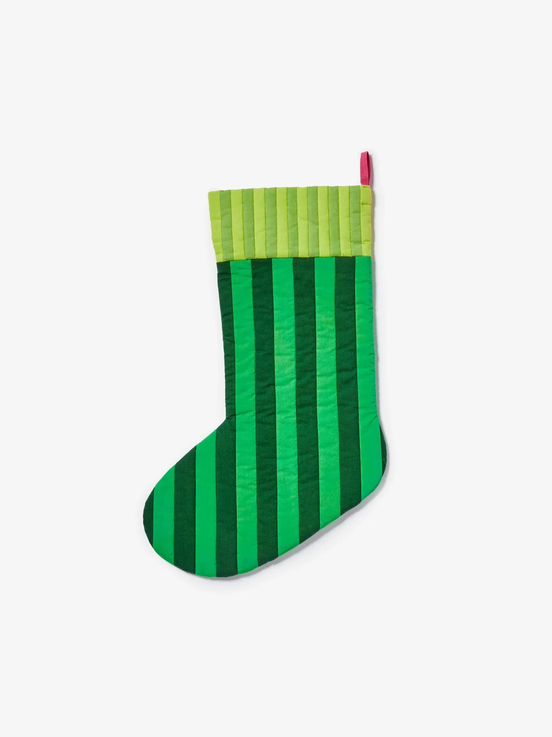 Stripe Verde Christmas Stocking