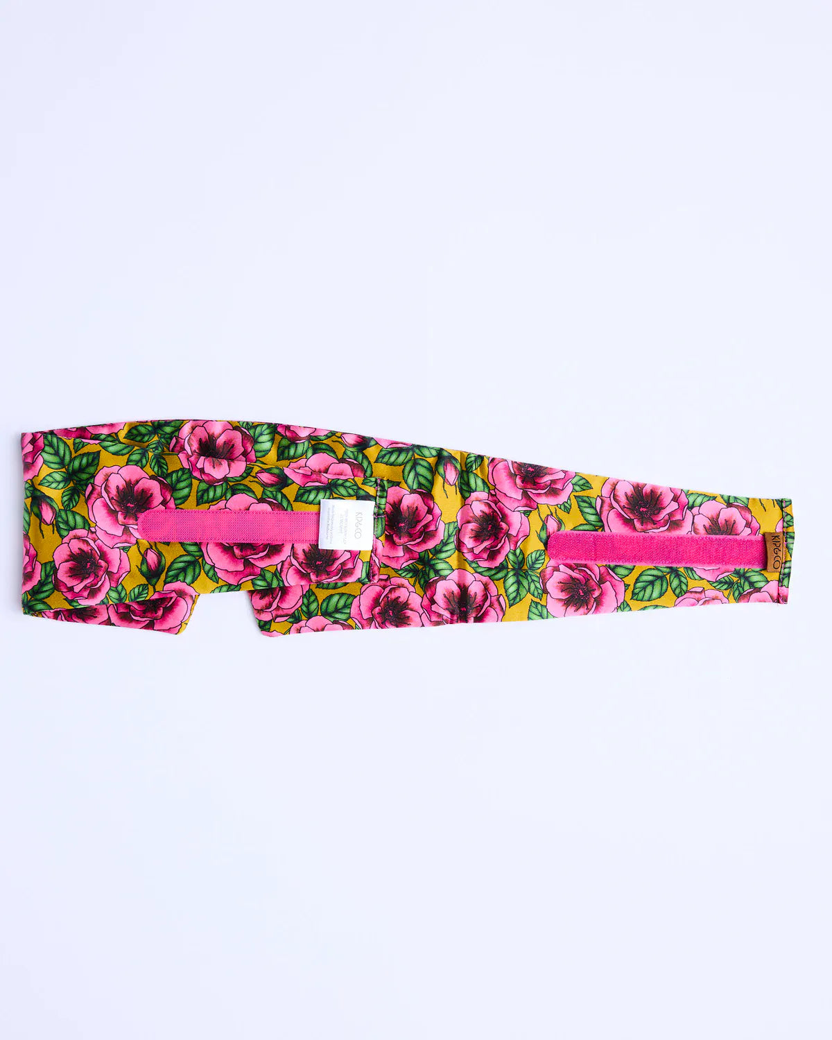 Golden Peony Block Out Silk Eye Mask