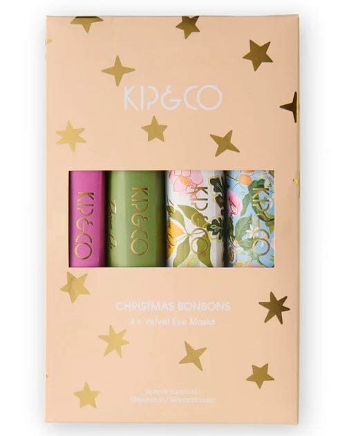 Festive Cheer Velvet Bon Bon Eye Mask | Set of 4