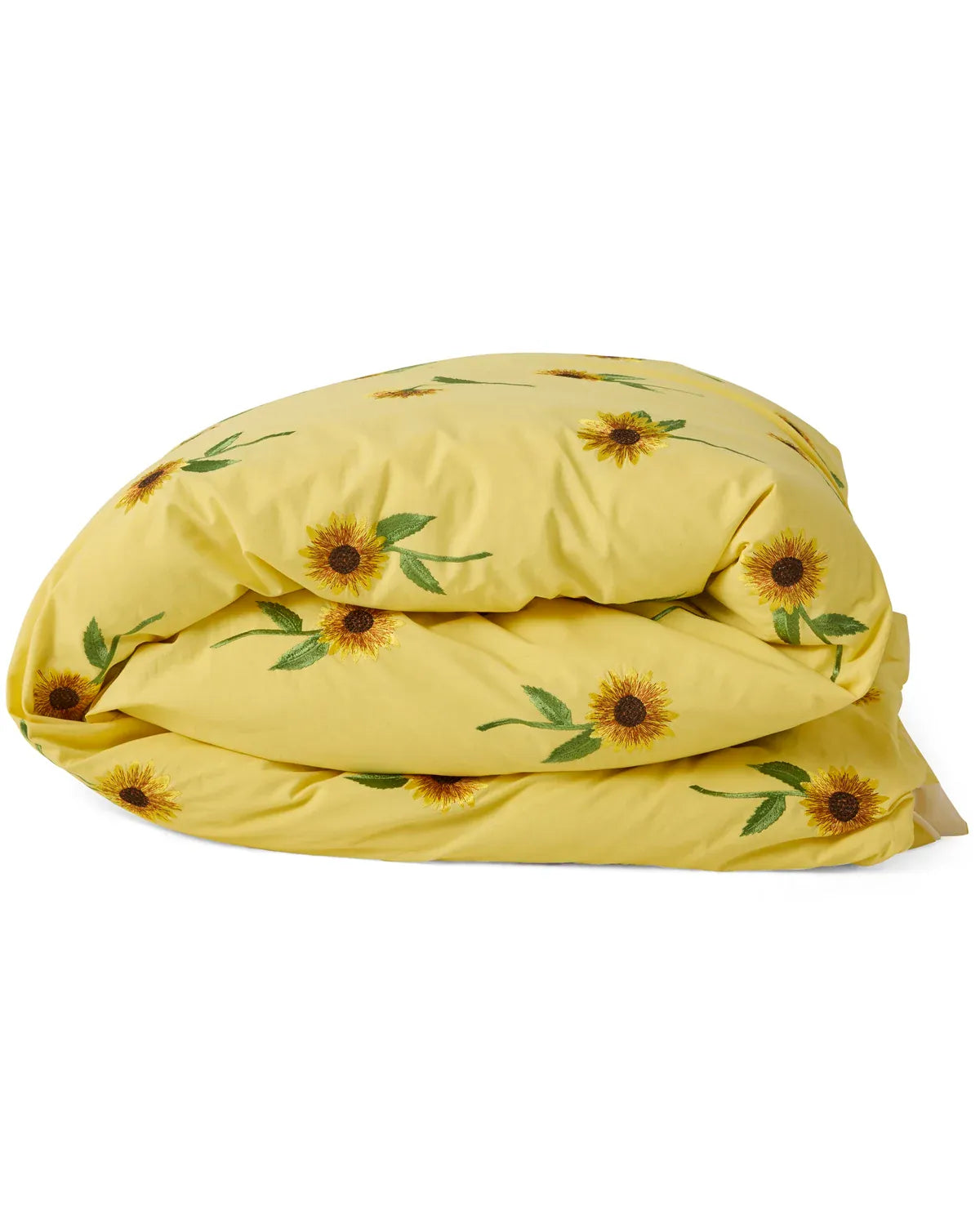 Sunflower Delight Embroidered Cotton Quilt Cover | Single