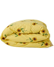 Sunflower Delight Embroidered Cotton Quilt Cover | Single