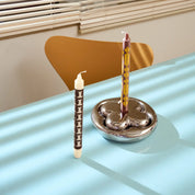Graphic Taper Candlesticks Duo | Retro Ember