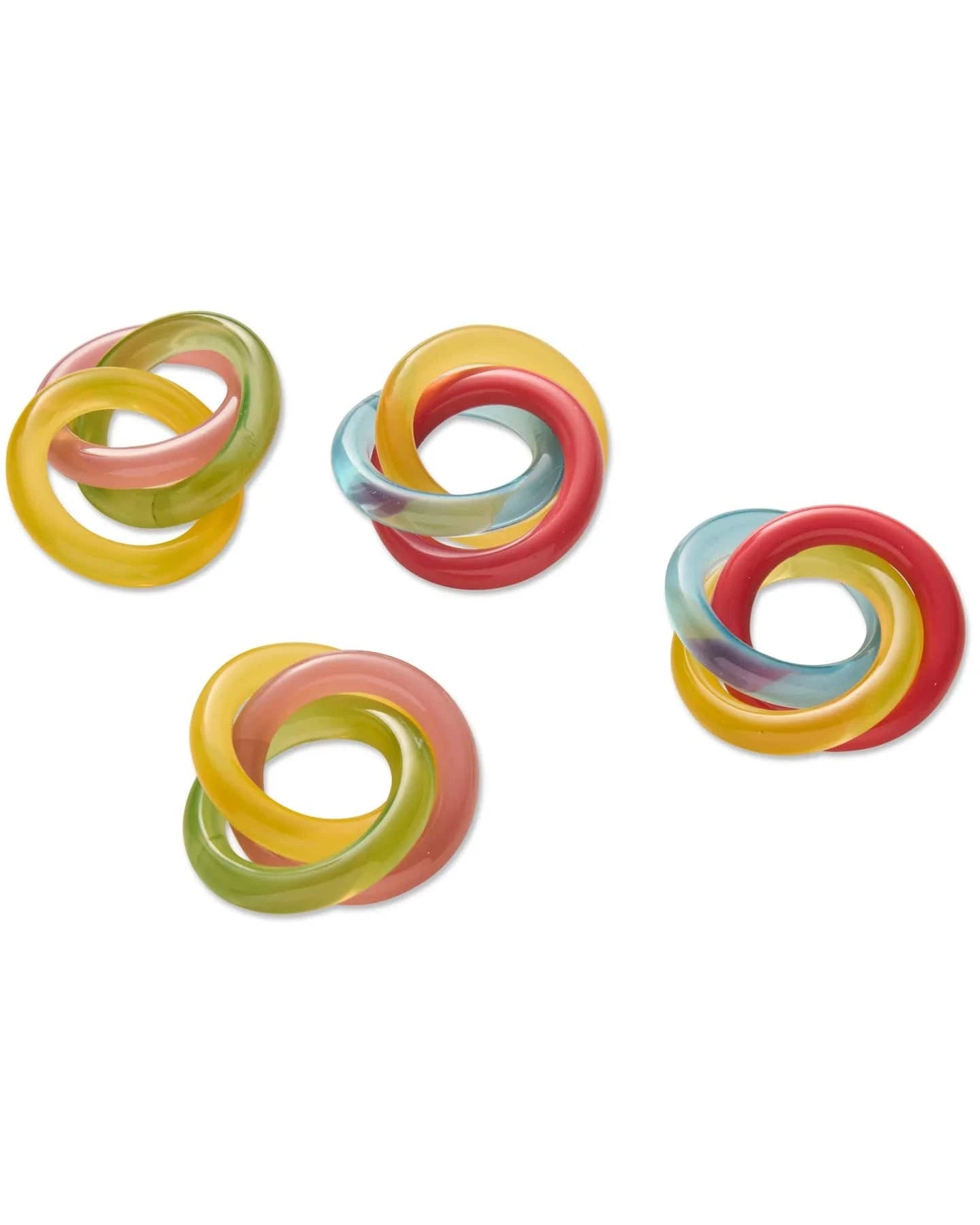 Bejewelled Trinity Napkin Rings | Set of 4
