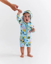 Reef Life Baby Long Sleeve Zip Bathers | 18 - 24 mths