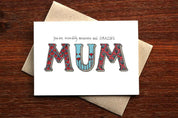 Mothers Day Card | You are Incredibly Awesome and Amazing