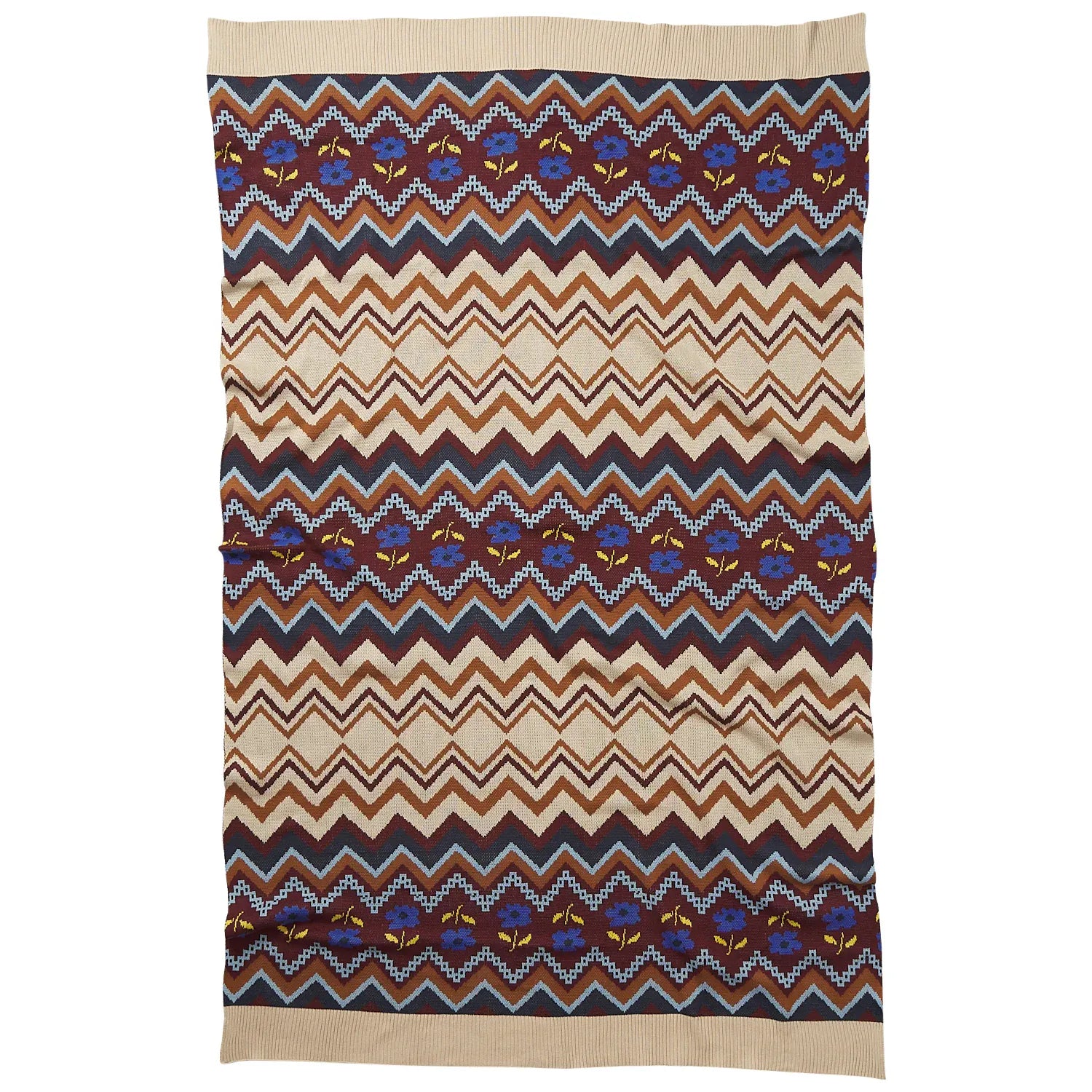 Calina Cotton Knit Blanket | Ink