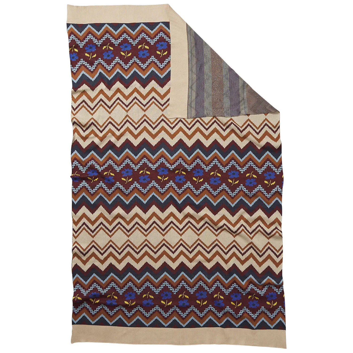 Calina Cotton Knit Blanket | Ink