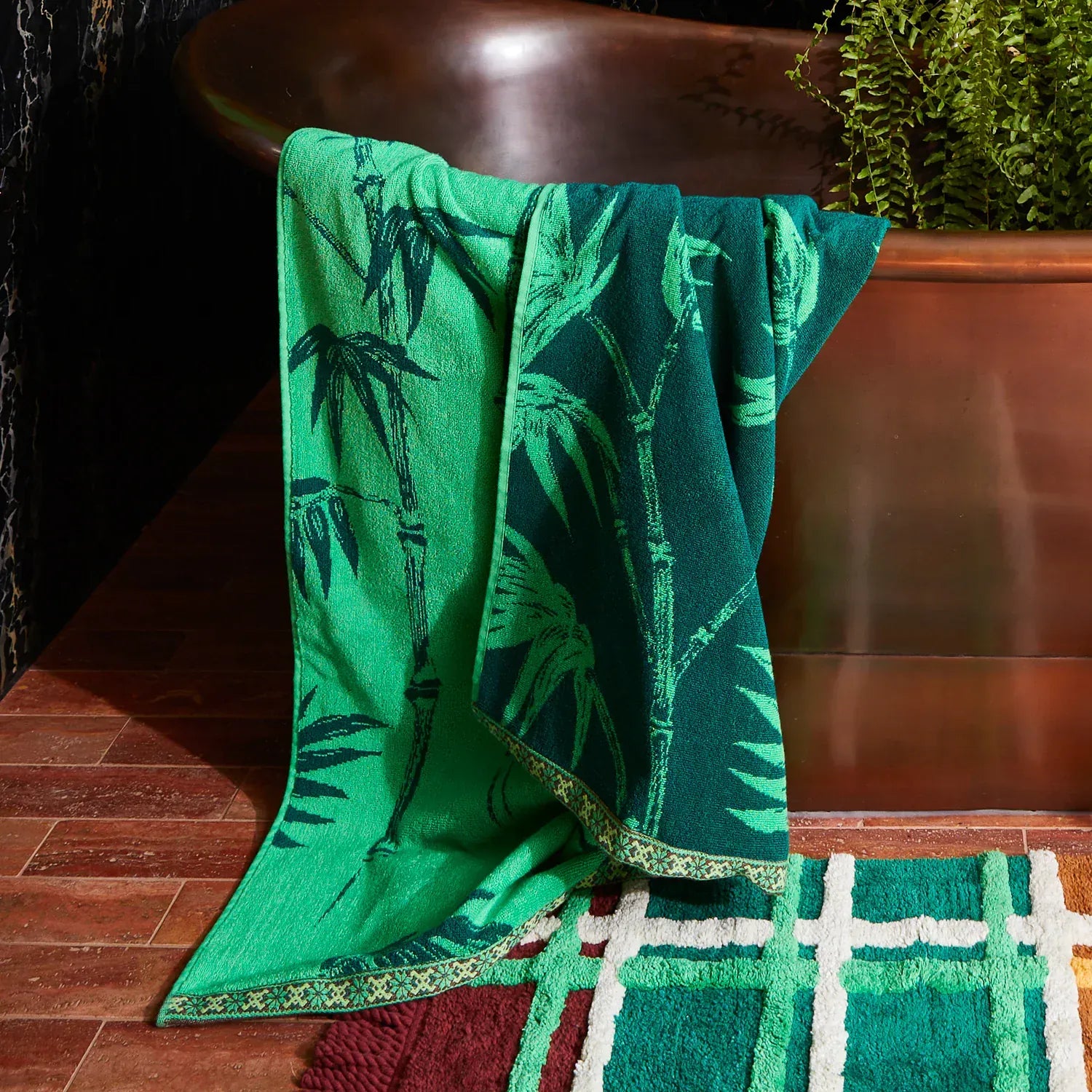 Aneta Bath Sheet | Spring Green