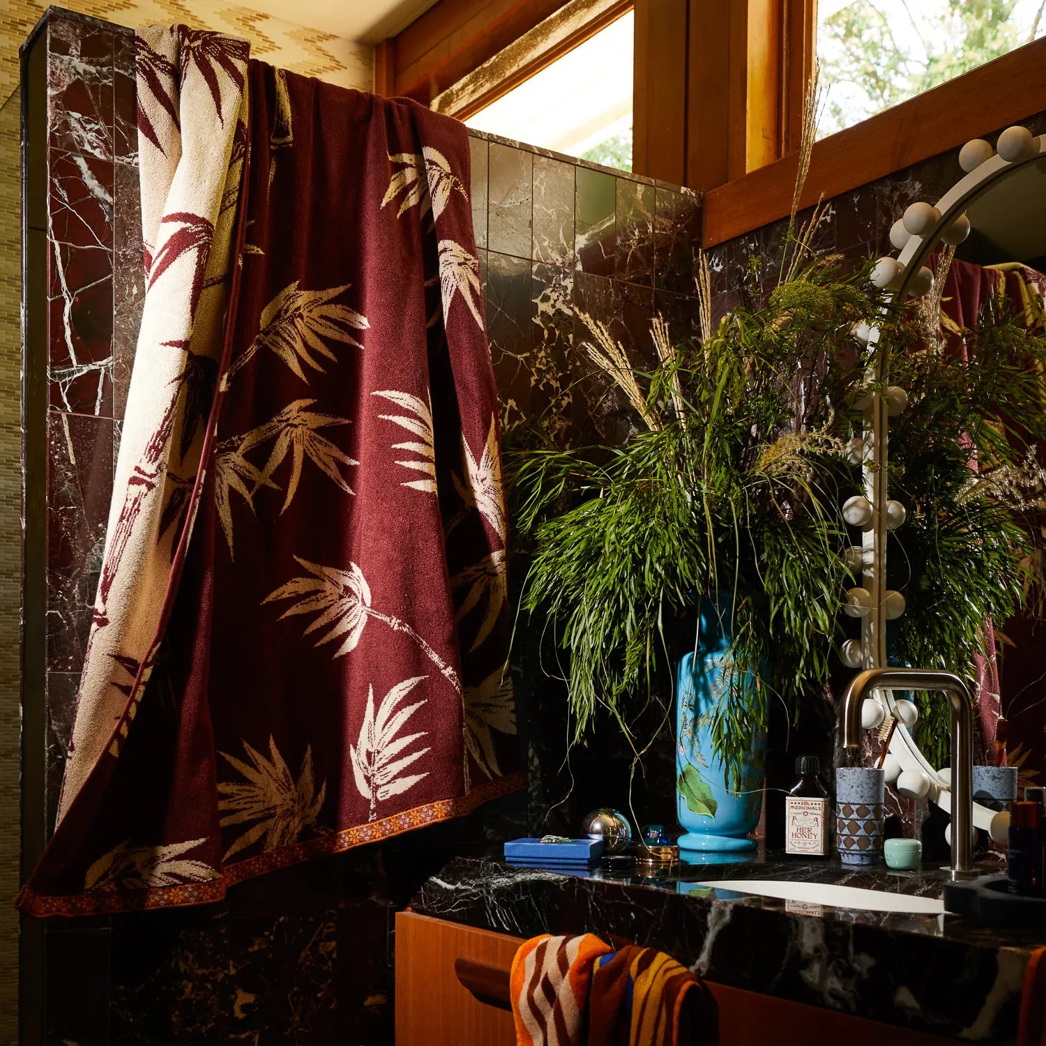 Aneta Bath Sheet | Rosewood
