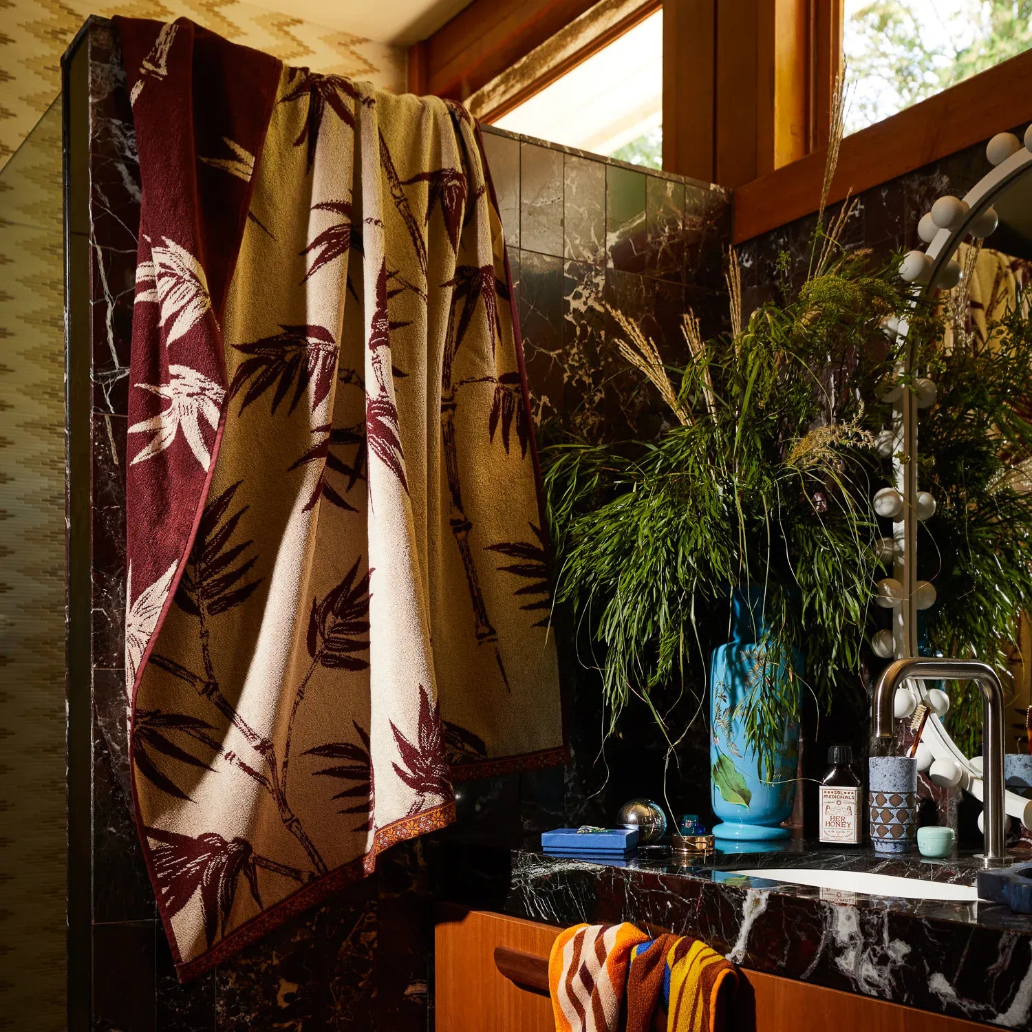 Aneta Bath Sheet | Rosewood