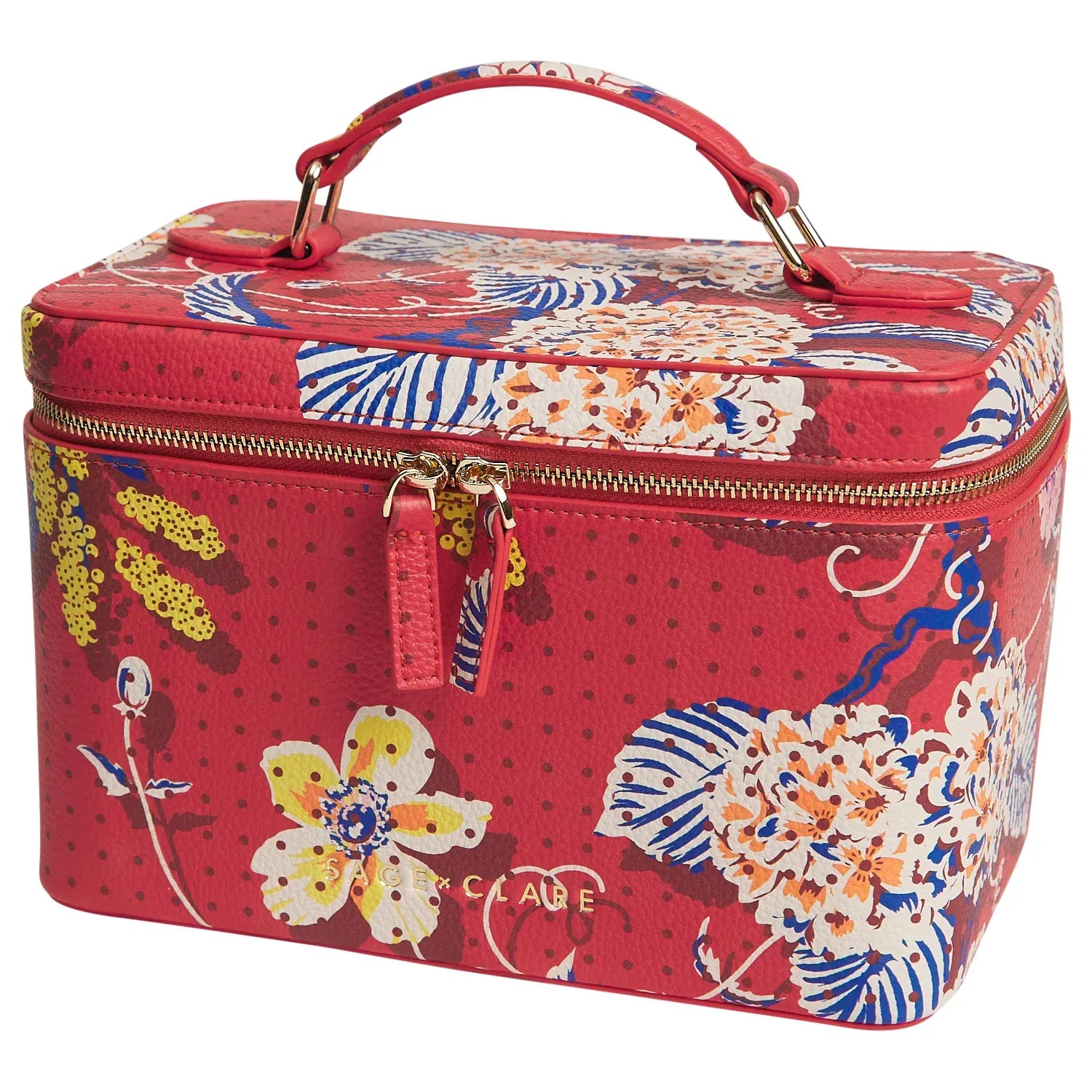 Heidi Large Vanity Case | Vermillion