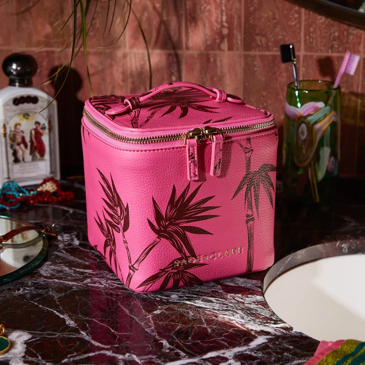 Aneta Small Vanity Case | Primrose