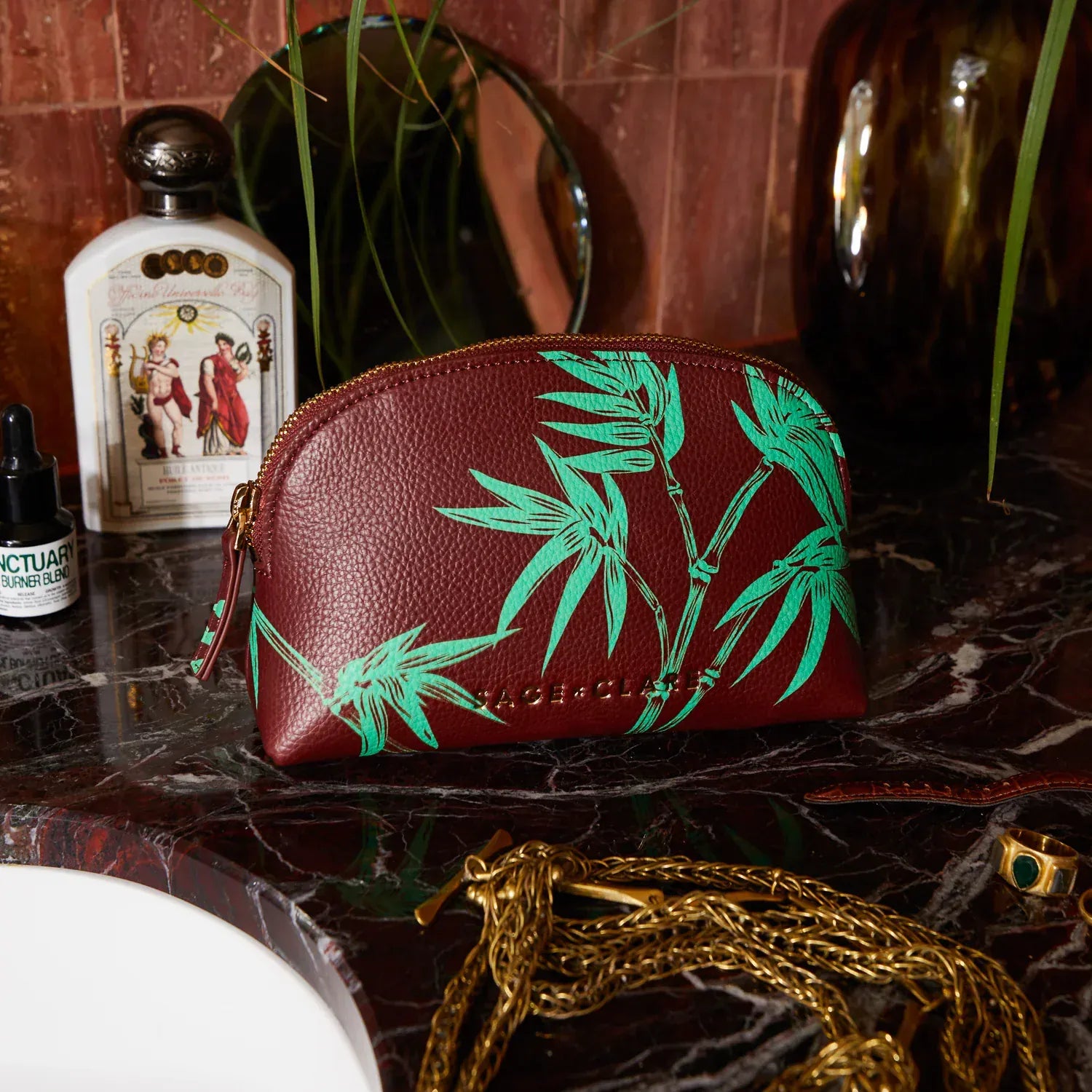 Aneta Cosmetic Pouch | Rosewood