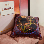Andrea Velvet Cushion | Ink