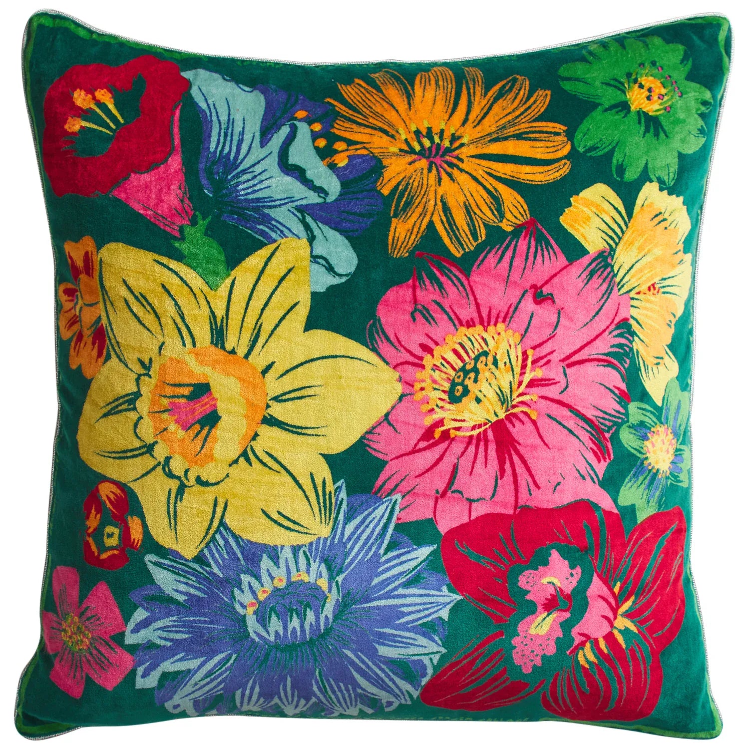 Ines Velvet Cushion | Verdant