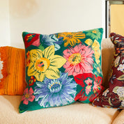 Ines Velvet Cushion | Verdant