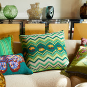 Calina Knit Cushion | Verdant