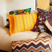 Nicolette Woven Cushion | Marigold