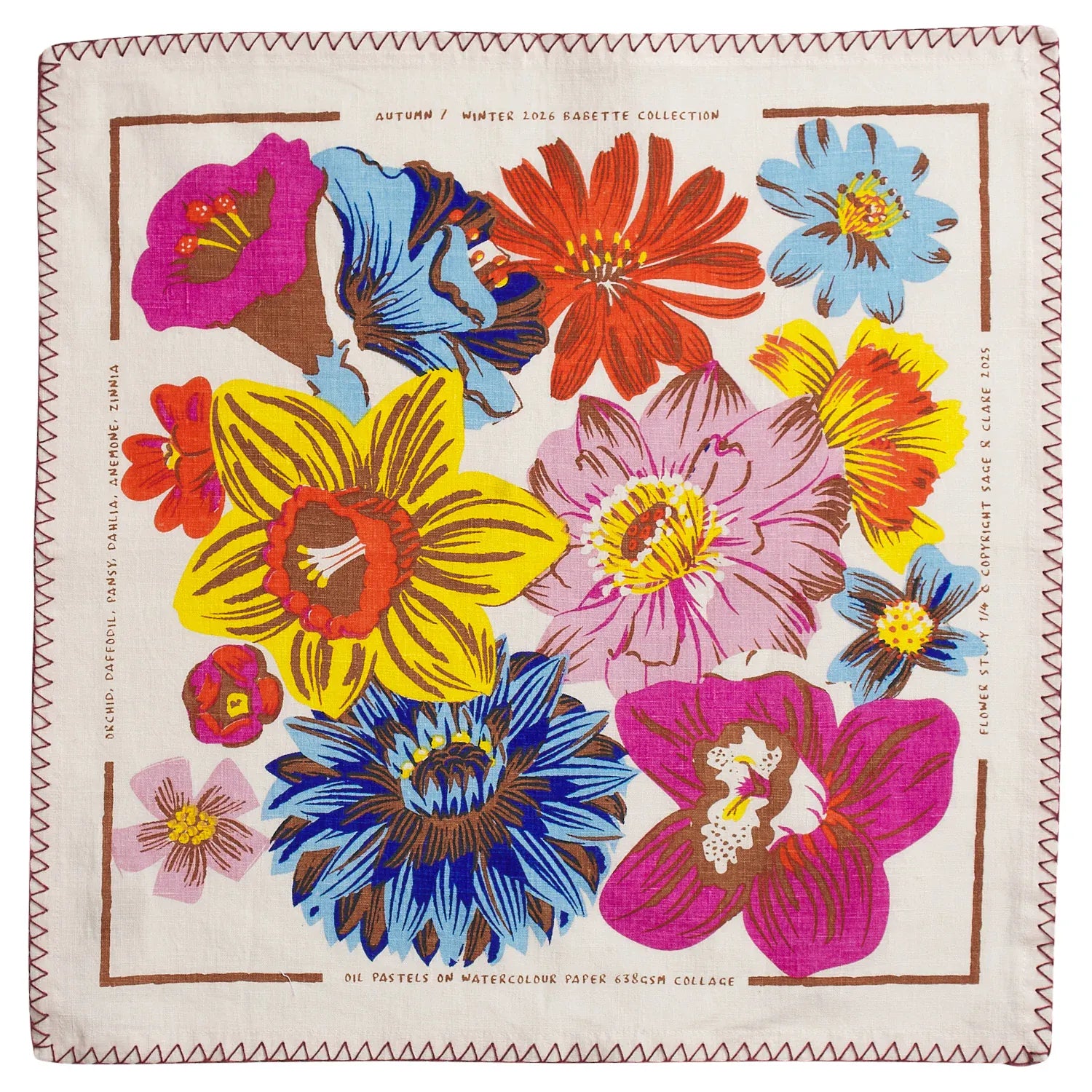 Hanna Napkin Set | Pansy