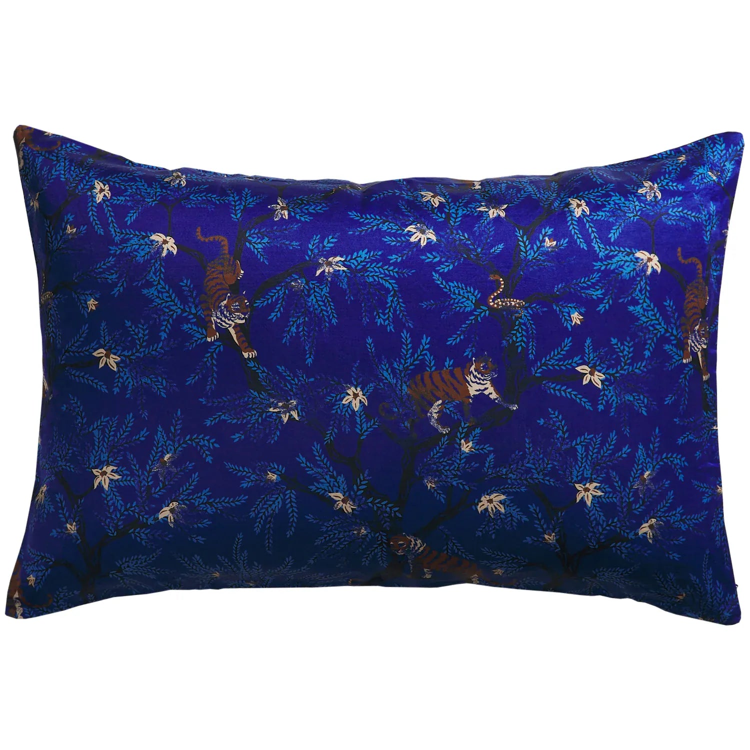 Andrea Linen-Silk Standard Pillowcase | Ultramarine