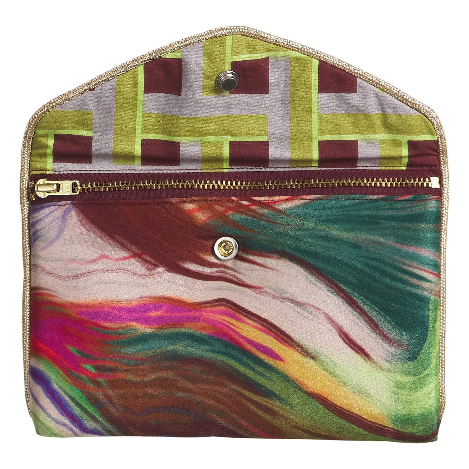 Zoi Silk Pouch | Verdant