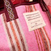 Nicolette Woven Tote Bag | Pansy