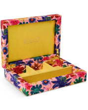 Wild Flowers In Bloom Velvet Jewellery Box