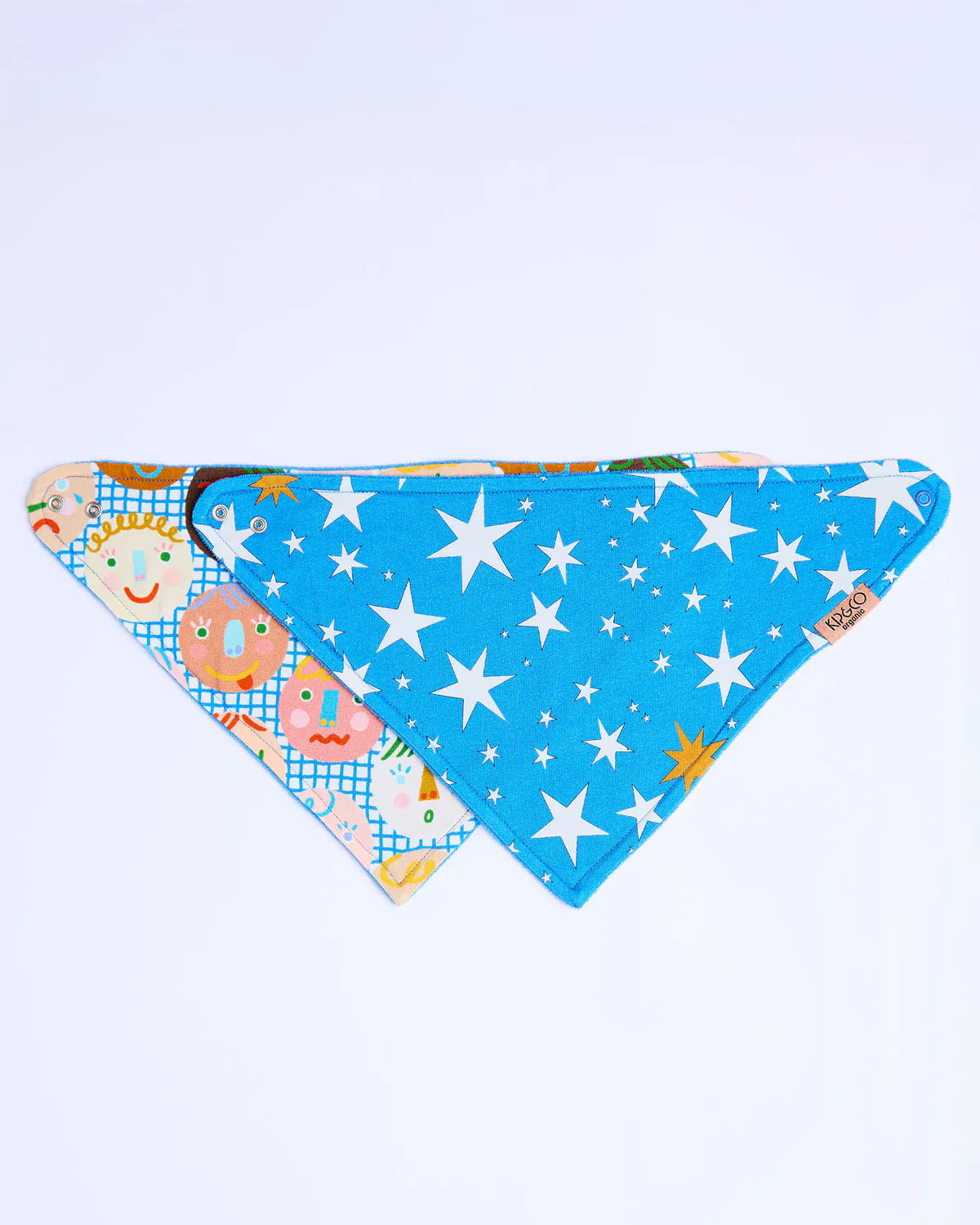 Happy Stars Organic Cotton Dribble Bib Set