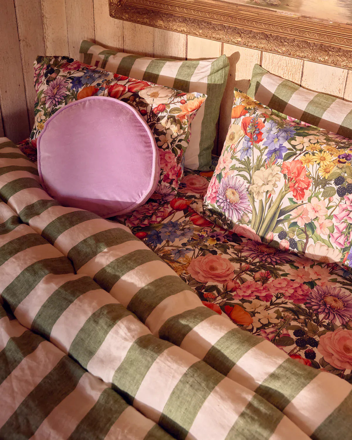 Cottage Garden Organic Cotton Standard Pillowcases | Set of 2
