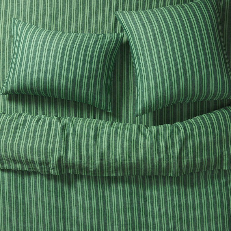 Nadine Linen King Size Sheets - Forest