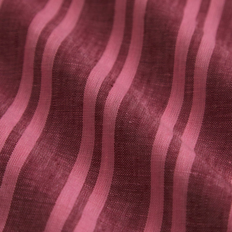 Nadine Linen Queen Size Sheets - Mahogany