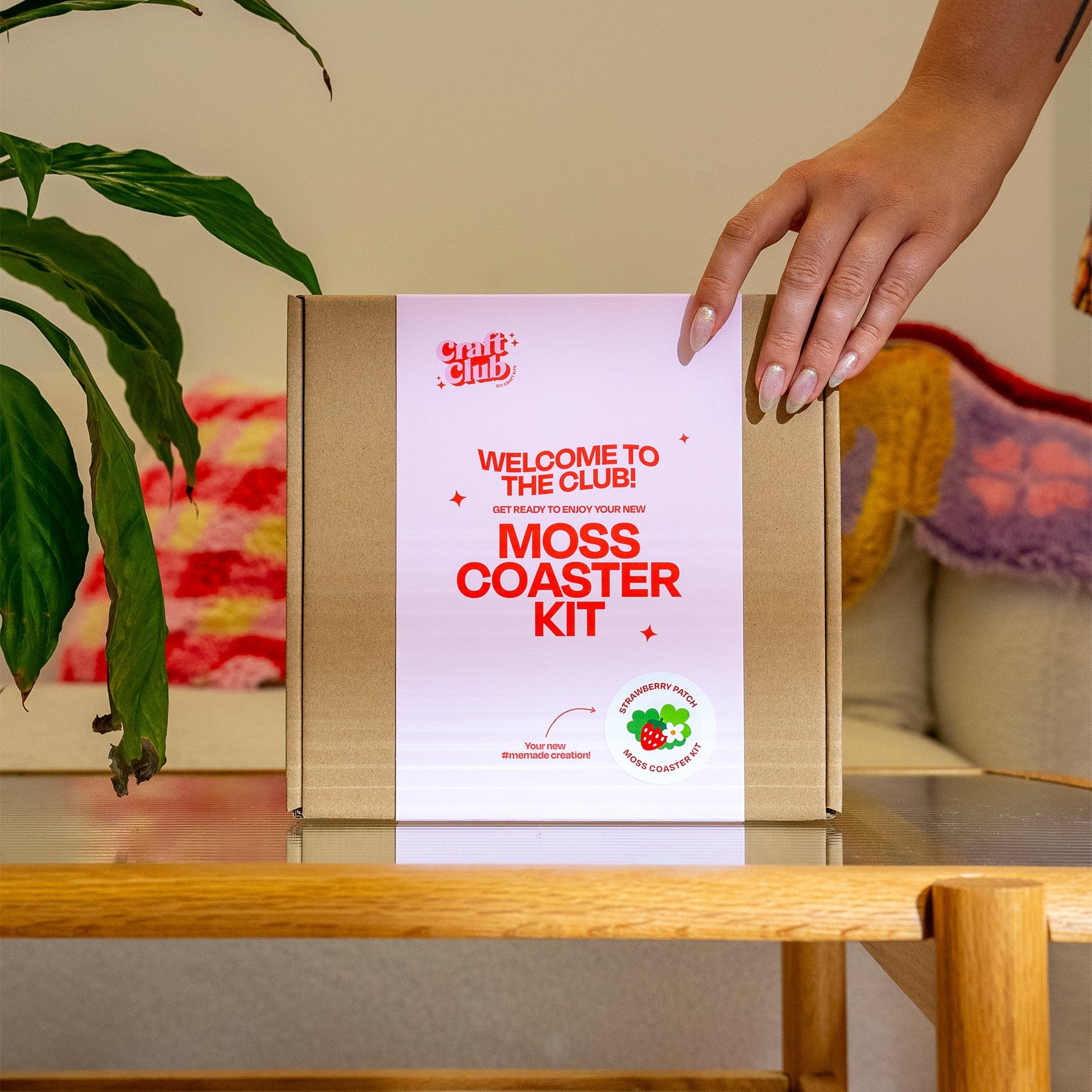 Strawberry | Moss Coaster Kit