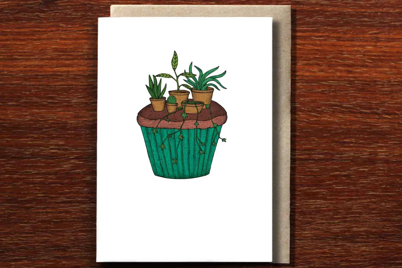 Greeting Card | Cupcake Garden