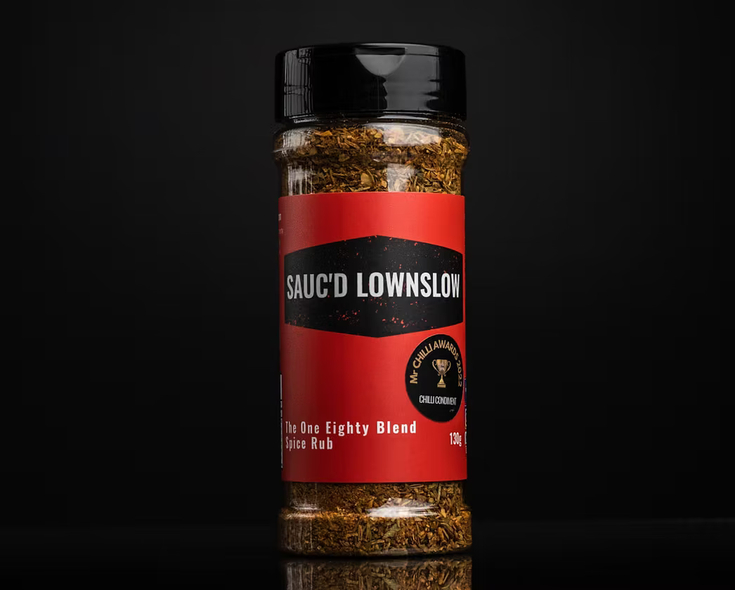 Sauc'd Lownslow: 180 Blend Spice Rub Shaker 130g