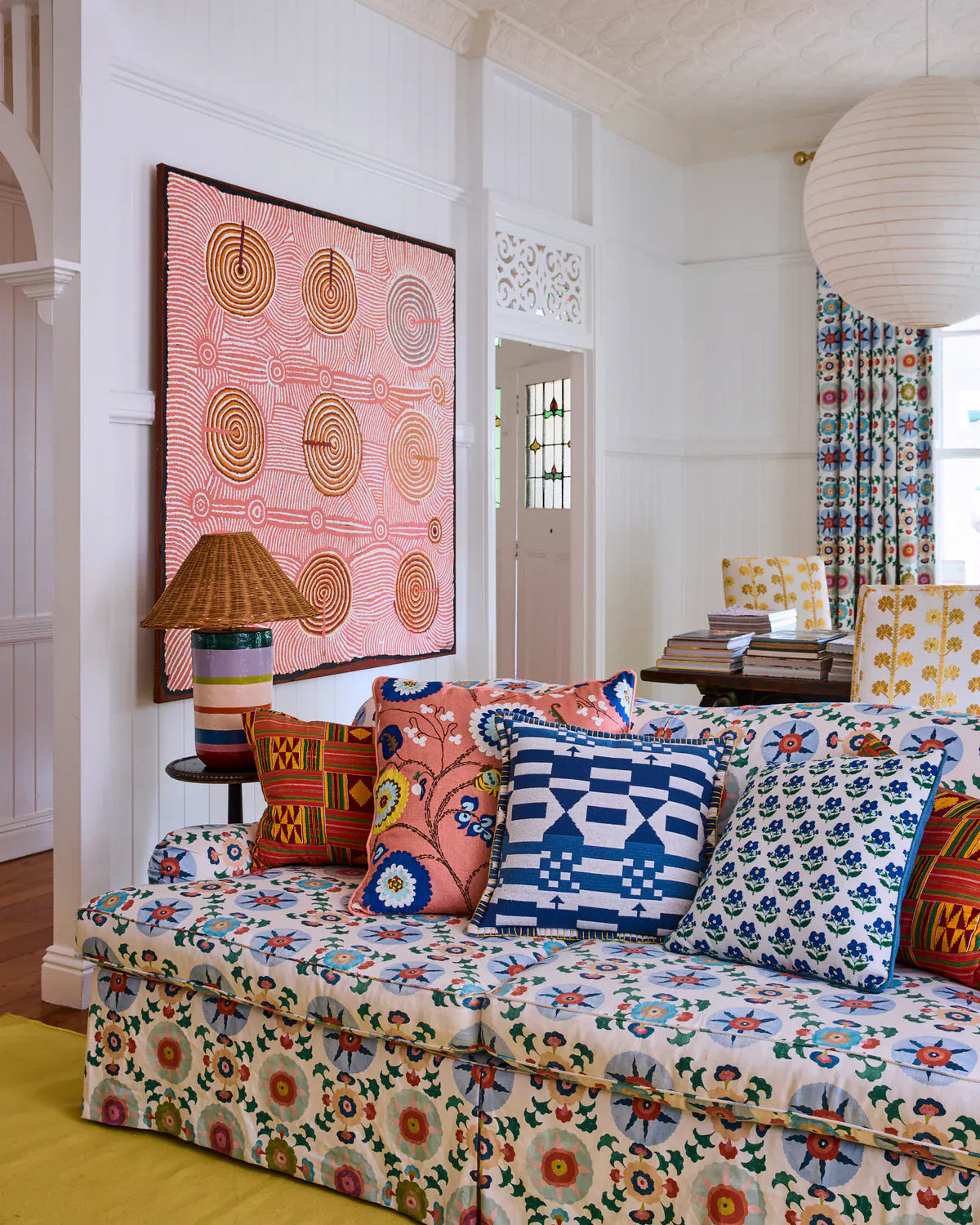 Kip&Co x Anna Spiro Tik Tak Woven Cushion