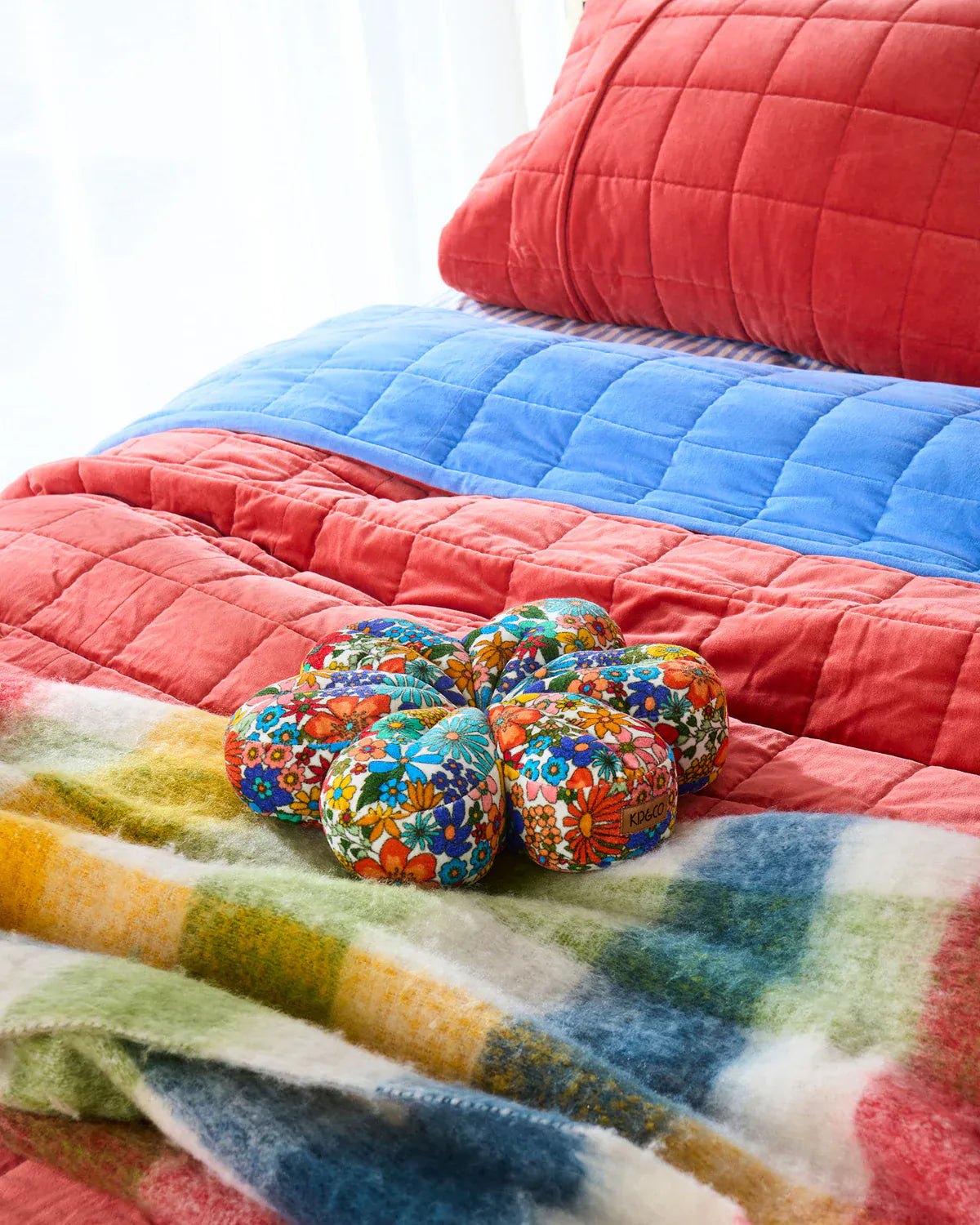 Winter Fields Velvet Petal Cushion