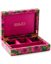 Golden Peony Velvet Jewellery Box | Small