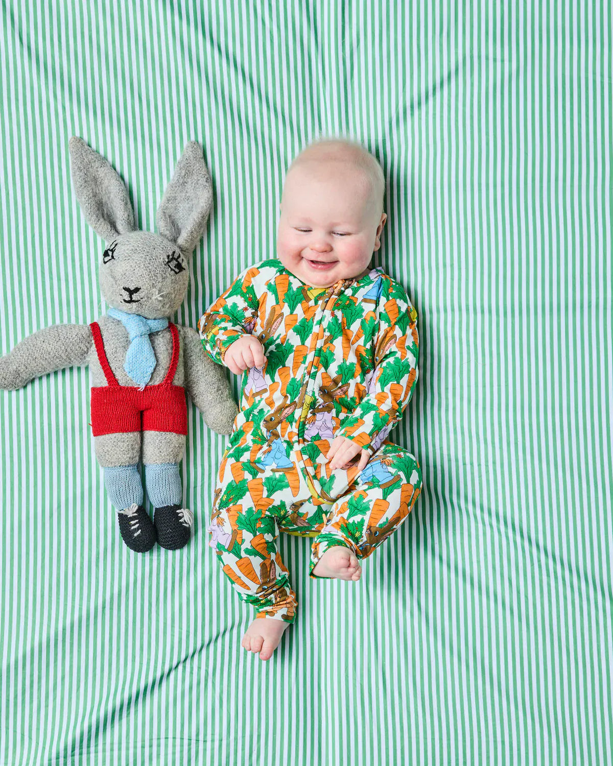 Carrot Joy Organic Long Sleeve Zip Romper | 0 - 3 mths