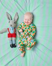 Carrot Joy Organic Long Sleeve Zip Romper | 0 - 3 mths