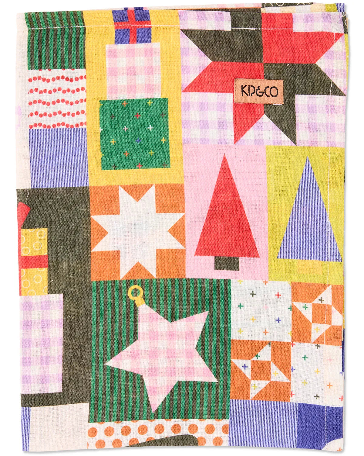 Christmas Patchwork Tea Towel