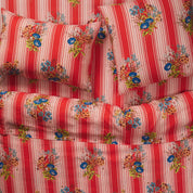 Dempsey Linen Fitted Sheet Poppy | Queen