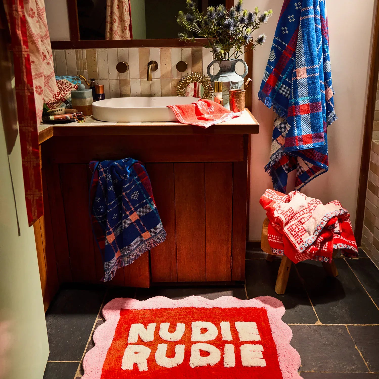 Romy Nudie Bath Mat | Poppy