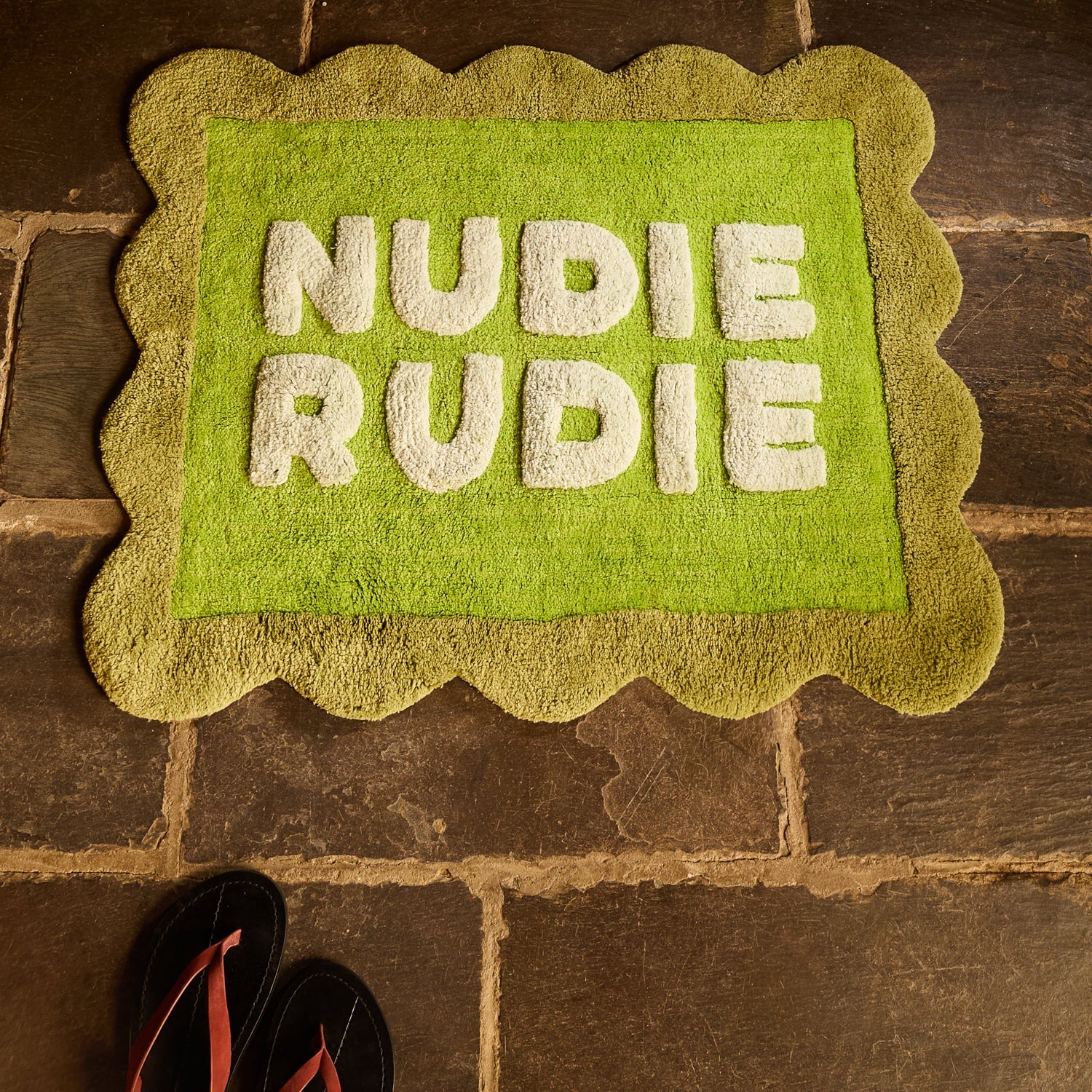 Romy Nudie Bath Mat | Cactus Green