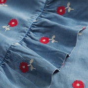 Anneliese Ruffle Pillowcase Poppy | Standard