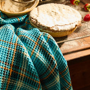 Frances Waffle Tea Towel | Turquoise