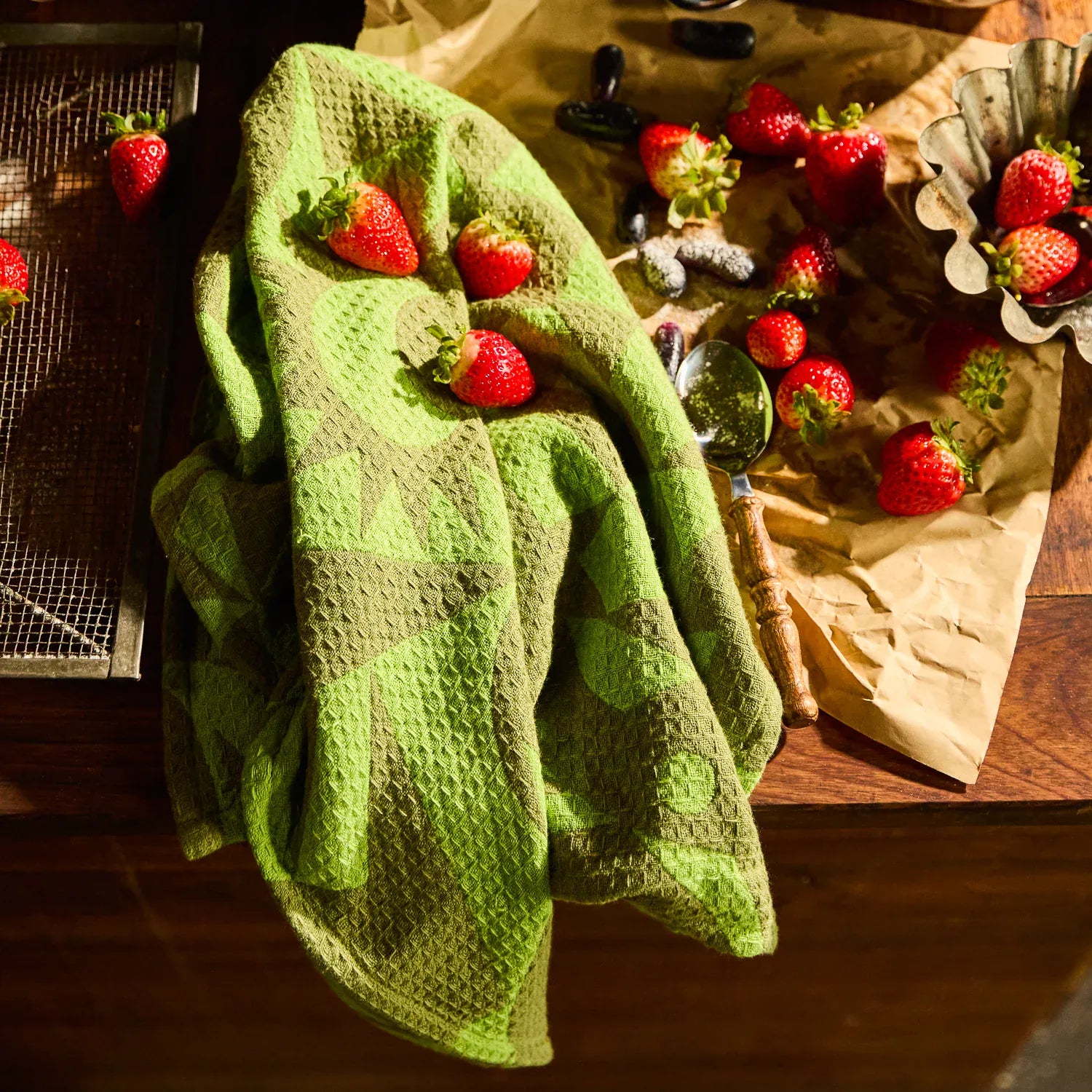 Nora Tea Tea Towel | Cactus Green