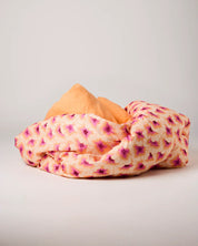 Hibiscus Peach Linen Quilt Cover | Queen